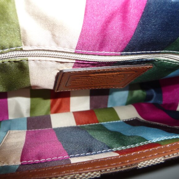 Authentic Coach Legacy Anniversary Brown Signature Crossbody Purse - Picture 5 of 6